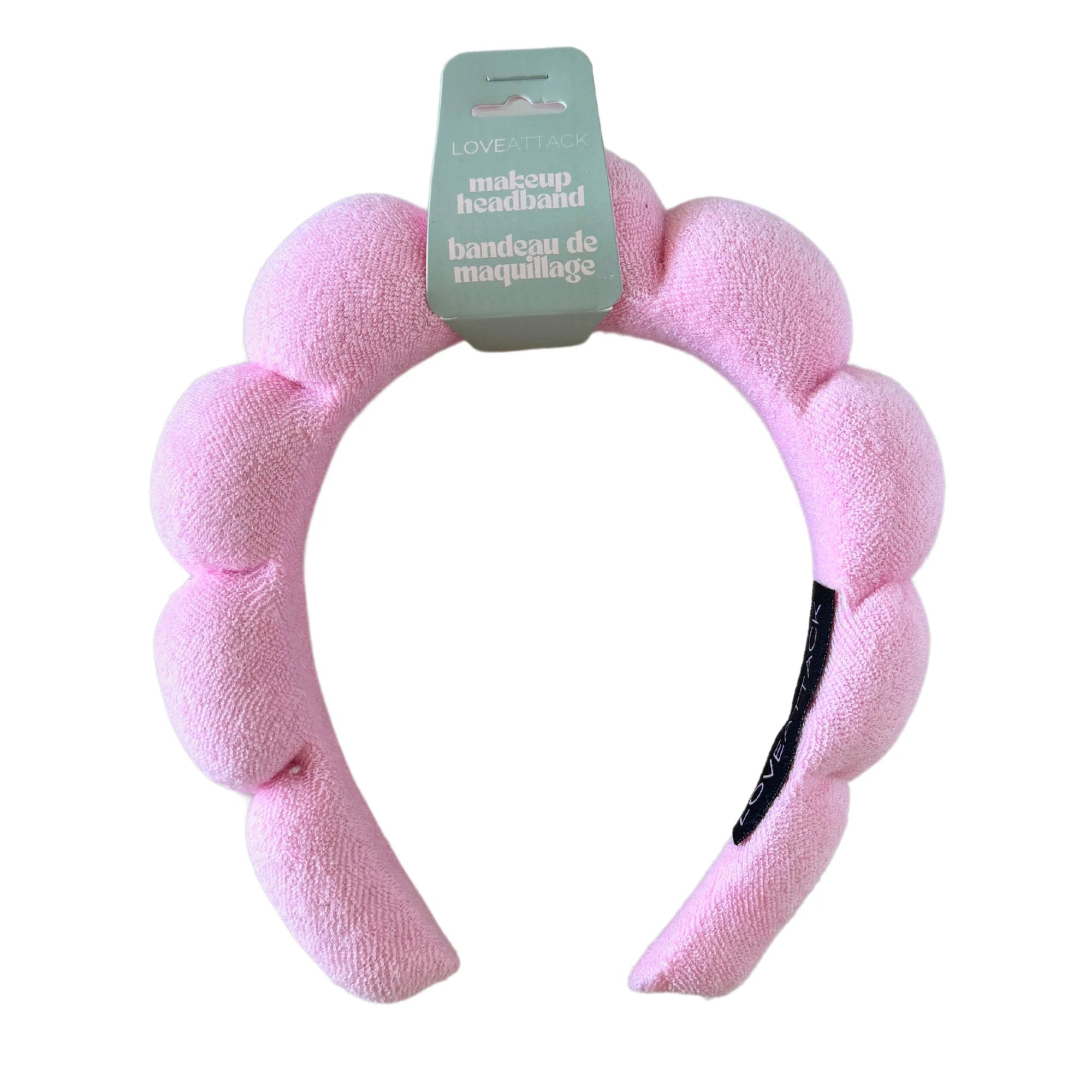 Skincare & Makeup Terry Towel Headbands - Pink