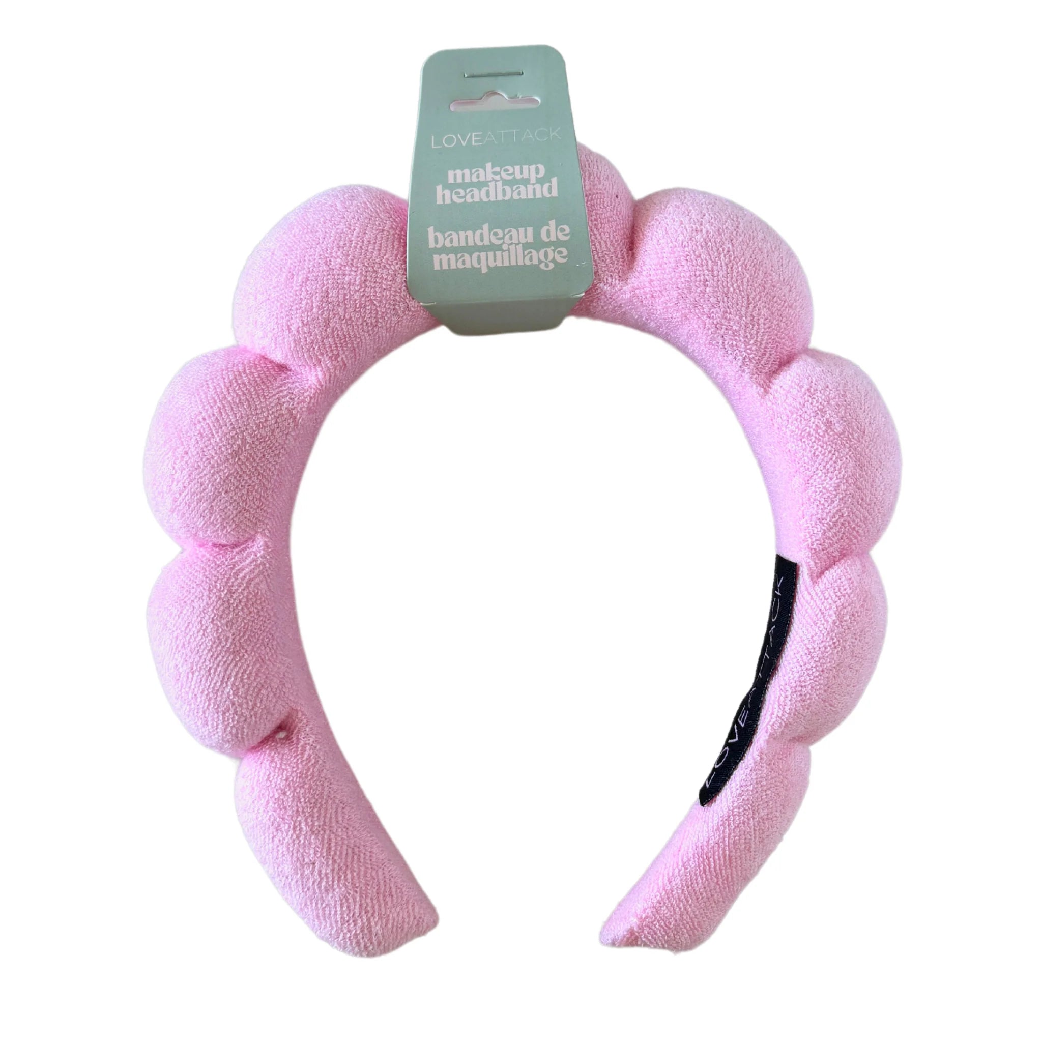 Skincare & Makeup Terry Towel Headbands - Pink